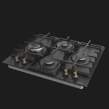 Варильна поверхня Gorenje газова, 60см, чавун (GW6D42CLB) (Black)