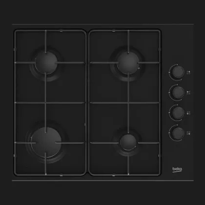Варильна поверхня Beko газова, 60см (HIGG64123SB) (Black)