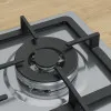 Варильна поверхня Bosch газова, 60см, чавун, WOK, (PGH6B5K90R) (Stainless Steel)