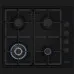 Варильна поверхня Bosch газова, 60см, чавун, WOK (PBH6C6K90R) (Black)