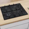 Варильна поверхня Bosch газова, 60см, чавун, WOK (PBH6C6K90R) (Black)