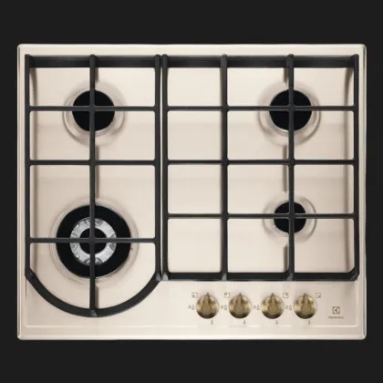 Варильна поверхня Electrolux газова Rococo, 60см, чавун (EGH6343RON) (Champagne)