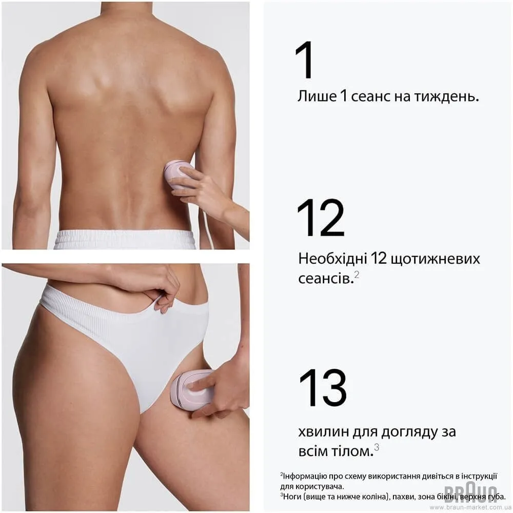 Фотоепілятор BRAUN Silk-expert Mini IPL (PL1111) (Pink) — фото 5
