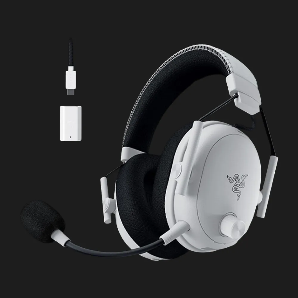 Ігрова гарнітура RAZER Blackshark V3 PRO Wireless (White) (RZ04-05400200-R3M1) (UA)