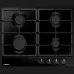 Варильна поверхня Hansa газова, 60см, чавун (BHGS630502) (Black)