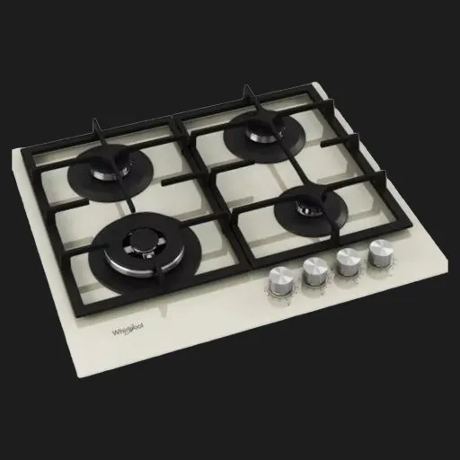 Варильна поверхня Whirlpool газова, 60см, чавун (GOFL629/S) (Beige)
