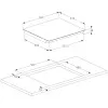 Варочная панель Beko индукционная, 60см, расширенная зона (HII64200FMT) (Black)