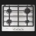 Варильна поверхня Whirlpool газова, 60см, чавун, турбо-конфорка (TKRL660IX) (Stainless Steel)