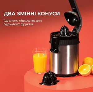 Соковыжималка Cecotec Xqueeze RetroJuice 600 Steel (CCTC-03363) в Борисполе
