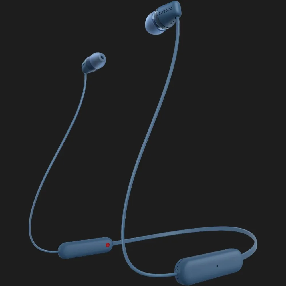 Навушники Bluetooth Sony WI-C100 (Blue) (WIC100L.CE7)