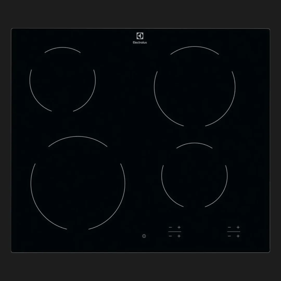 Варильна поверхня Electrolux електрична склокерамічна, 60см (EHF6240IOK) (Black)
