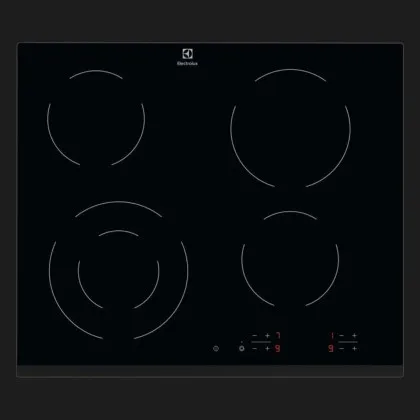 Варильна поверхня Electrolux електрична склокерамічна, 60см (EHF6241FOK) (Black)