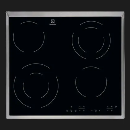 Варильна поверхня Electrolux електрична склокерамічна, 60см (EHF6342XOK) (Black)