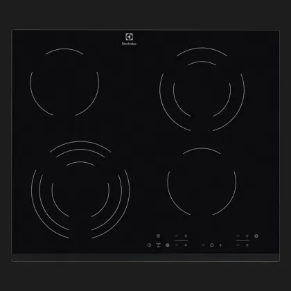 Варильна поверхня Electrolux електрична склокерамічна, 60см (EHF6343FOK) (Black)