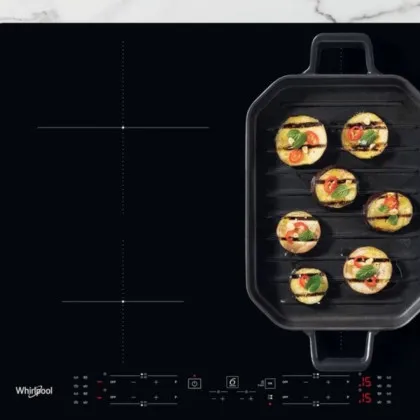 Варильна поверхня Whirlpool індукційна, 60см Розширена зона (WBB8360NE) (Black)