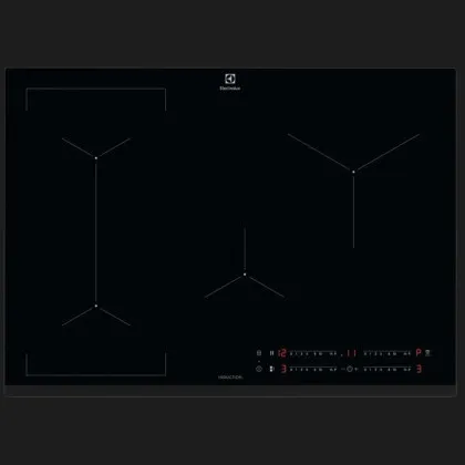 Варильна поверхня Electrolux індукційна, 71см, розширена зона, Hob2Hood (EIV734) (Black)