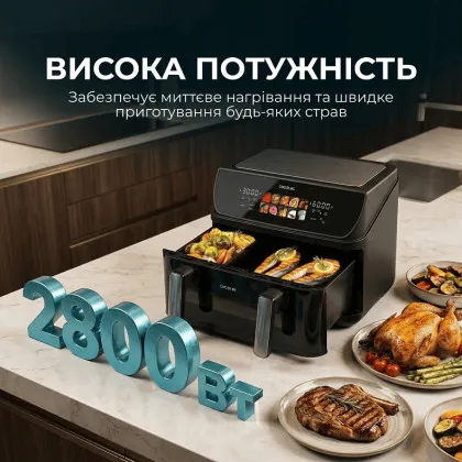 Мультипіч Cecotec Cecofry&Grill Duoheat 10000 (Black)
