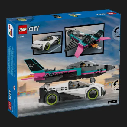 Конструктор LEGO City Реактивный самолет против автомобиля (60489)