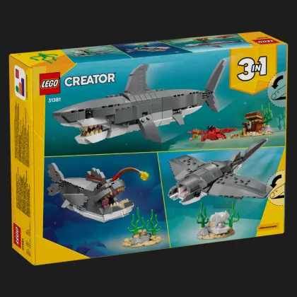 Конструктор LEGO Creator Свирепая акула с сундуком сокровищ (31381)