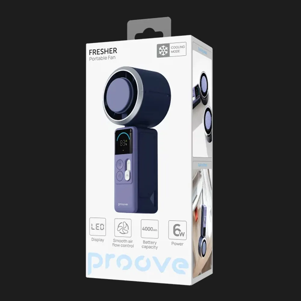 Портативний вентилятор Proove Fresher (Blue) — фото 4