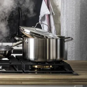 Каструля з кришкою KitchenAid Proline, 24 см, 5,7л (Silver) (CC001879-001)