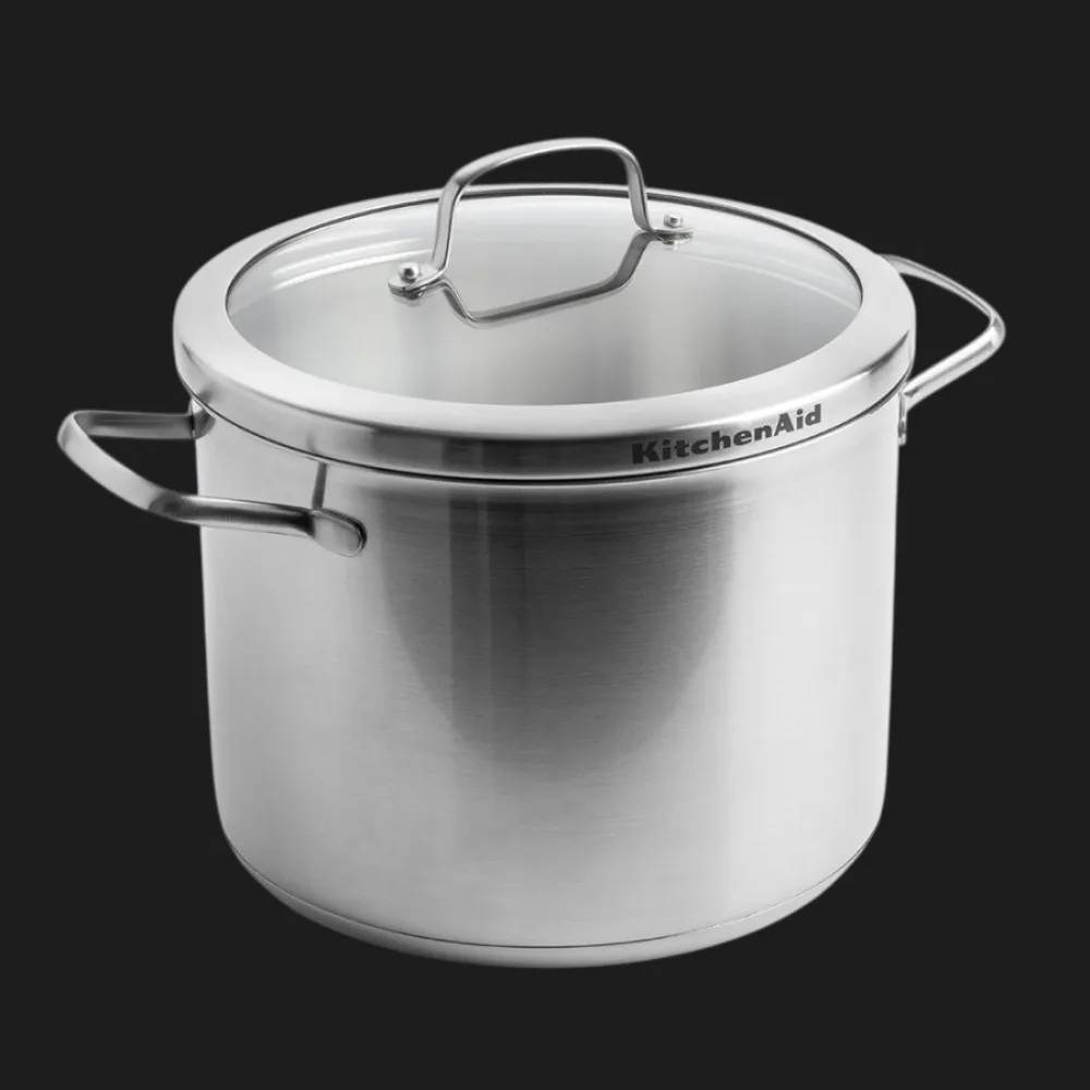 Каструля з кришкою KitchenAid Proline, 24 см, 8 л (Silver) (CC004785-001)