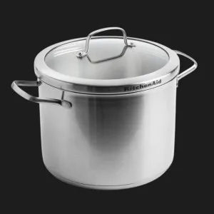 Каструля з кришкою KitchenAid Proline, 24 см, 8 л (Silver) (CC004785-001)