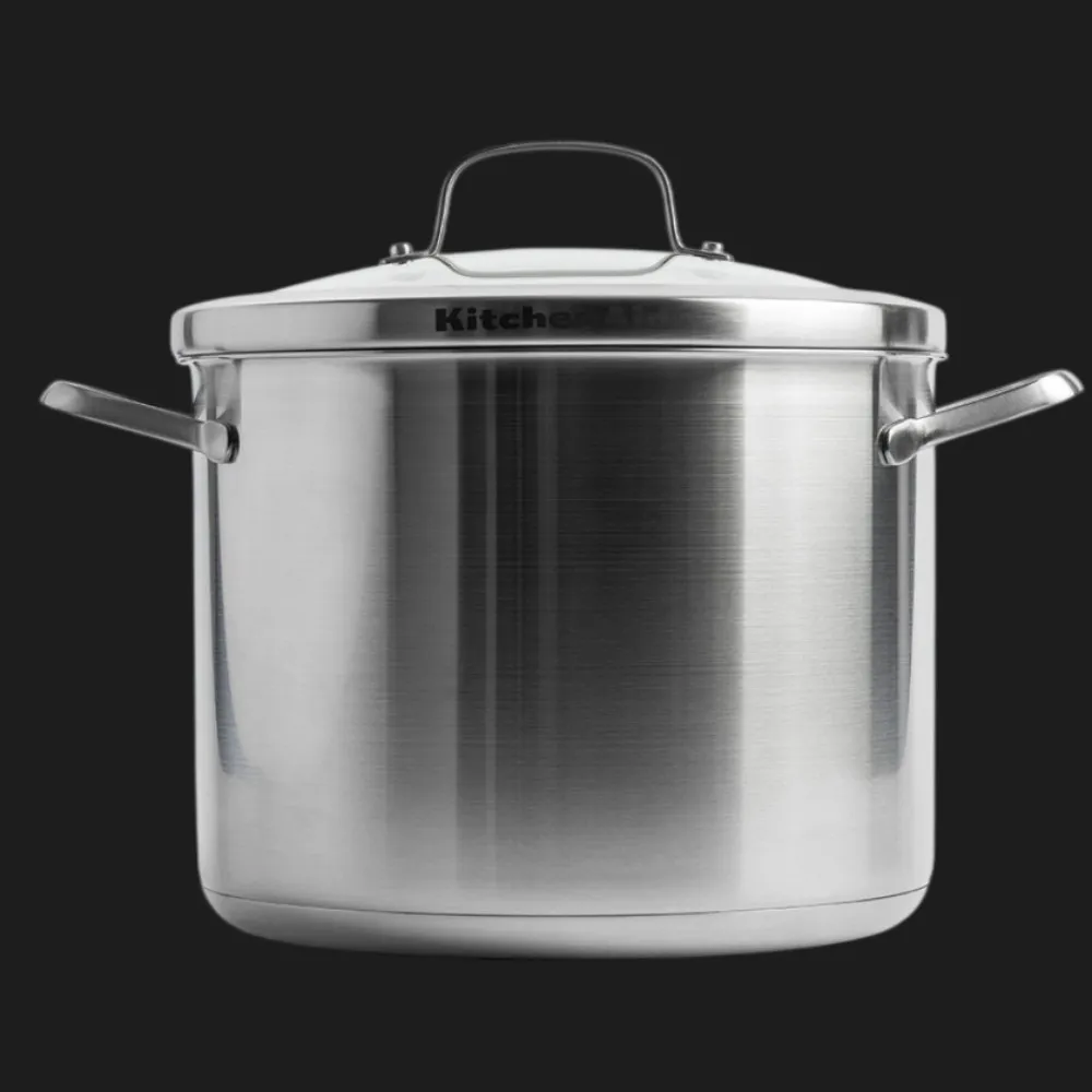Каструля з кришкою KitchenAid Proline, 24 см, 8 л (Silver) (CC004785-001) — фото 2