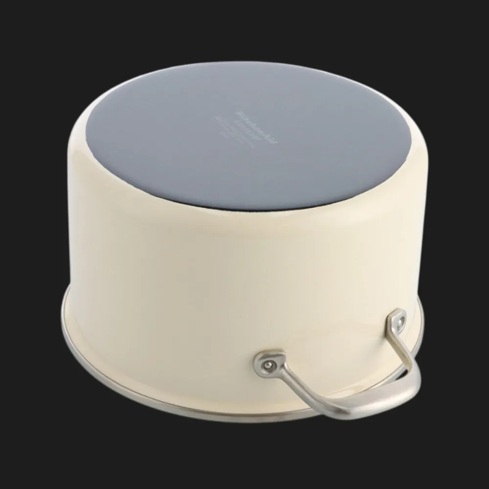 Каструля з кришкою KitchenAid Steel Core, 24 см, 6 л (Beige) (CC003269-001) — фото 2