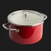 Каструля з кришкою KitchenAid Steel Core, 20 см, 3,7 л (Red) (CC003267-001)