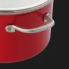 Каструля з кришкою KitchenAid Steel Core, 20 см, 3,7 л (Red) (CC003267-001)