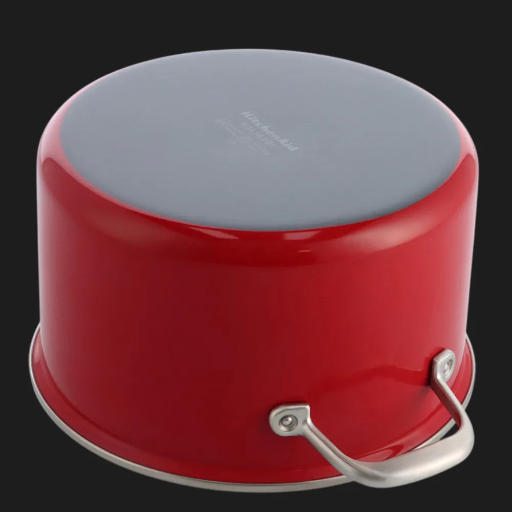 Каструля з кришкою KitchenAid Steel Core, 20 см, 3,7 л (Red) (CC003267-001) — фото 2