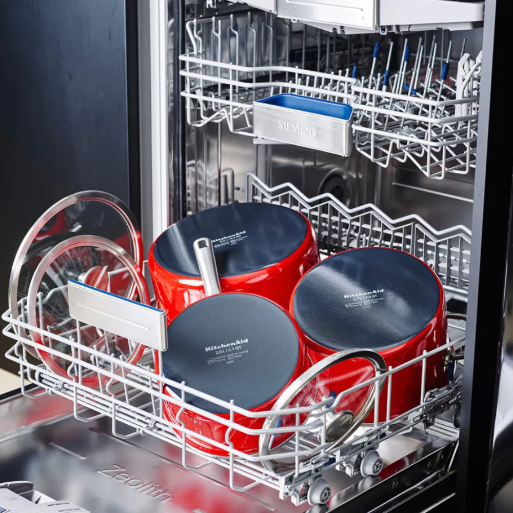 Каструля з кришкою KitchenAid Steel Core, 24 см, 6 л (Red) (CC003270-001) — фото 4