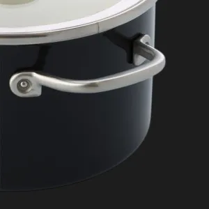 Каструля з кришкою KitchenAid Steel Core, 24 см, 6 л (Black) (CC006001-001)