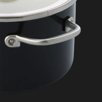 Каструля з кришкою KitchenAid Steel Core, 24 см, 6 л (Black) (CC006001-001)