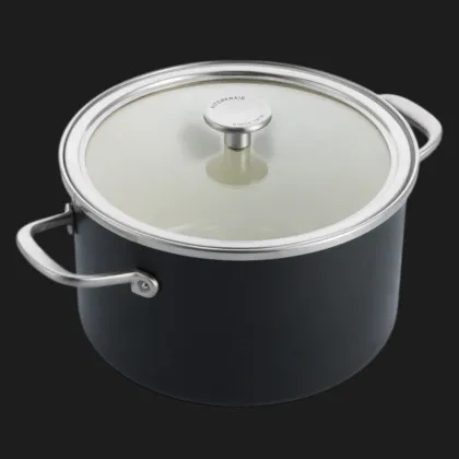 Каструля з кришкою KitchenAid Steel Core, 24 см, 6 л (Black) (CC006001-001)
