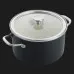 Каструля з кришкою KitchenAid Steel Core, 24 см, 6 л (Black) (CC006001-001)