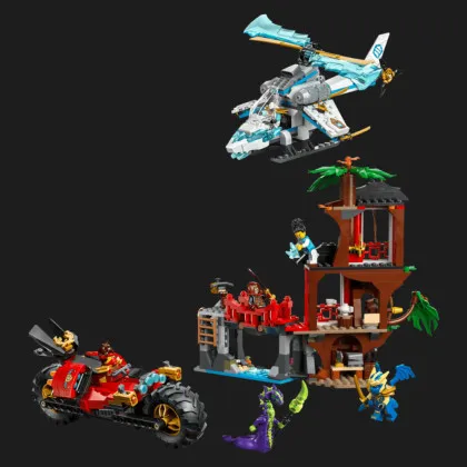 Конструктор LEGO NINJAGO Автомобільна битва ніндзя біля будинку на дереві (71857)