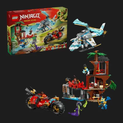 Конструктор LEGO NINJAGO Автомобільна битва ніндзя біля будинку на дереві (71857)