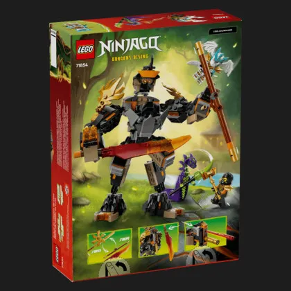 Конструктор LEGO NINJAGO Робот Коула для місії і Дракон Зейн (71854)