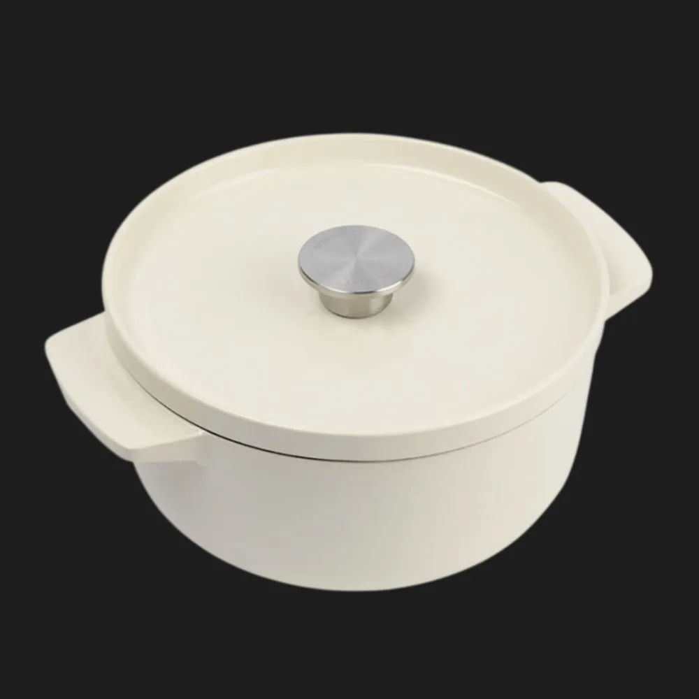 Каструля чавунна з кришкою KitchenAid, 22 см, 3,3 л (Beige) (CC006056-001)