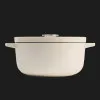 Каструля чавунна з кришкою KitchenAid, 22 см, 3,3 л (Beige) (CC006056-001)