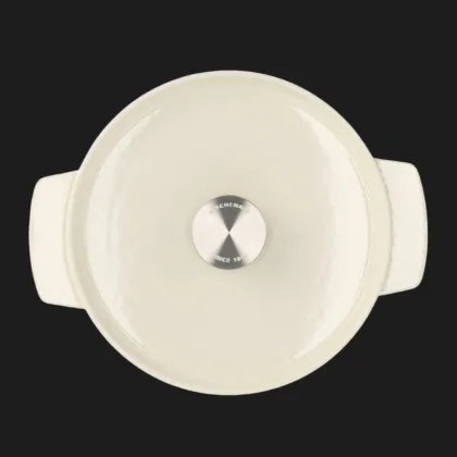 Каструля чавунна з кришкою KitchenAid, 22 см, 3,3 л (Beige) (CC006056-001)