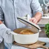 Каструля чавунна з кришкою KitchenAid, 22 см, 3,3 л (Beige) (CC006056-001)