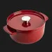 Каструля чавунна з кришкою KitchenAid, 22 см, 3,3 л (Red) (CC006057-001)