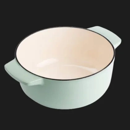 Чугунная кастрюля с крышкой KitchenAid, 22 см, 3,3 л (Mint) (CC007430-001)