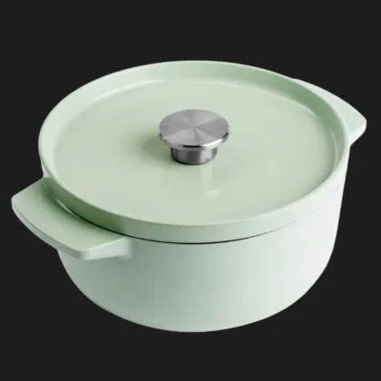 Чугунная кастрюля с крышкой KitchenAid, 22 см, 3,3 л (Mint) (CC007430-001)