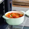 Каструля чавунна з кришкою KitchenAid, 22 см, 3,3 л (Mint) (CC007433-001)