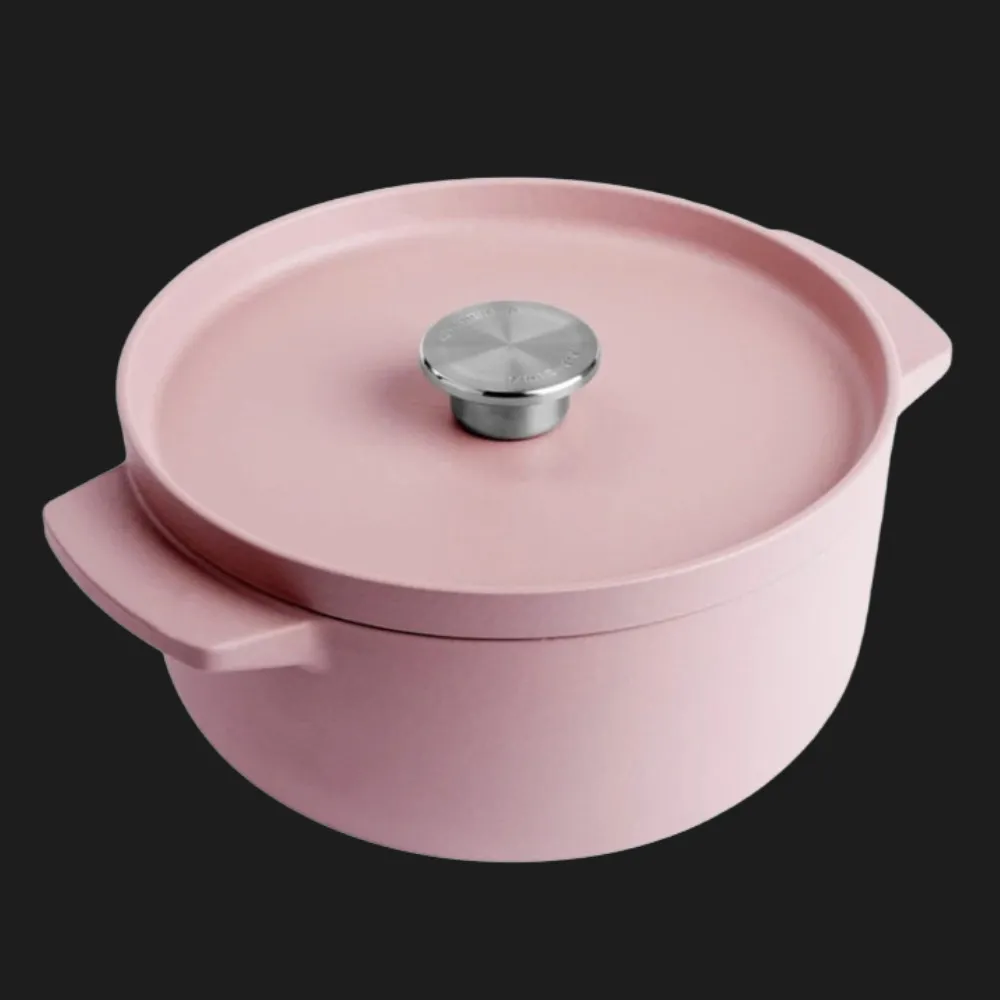 Каструля чавунна з кришкою KitchenAid, 22 см, 3,3 л (Pink) (CC007430-001)