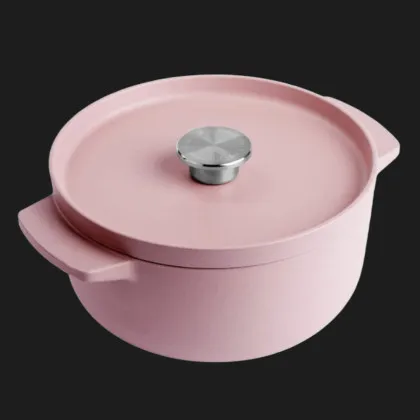 Чугунная кастрюля с крышкой KitchenAid, 22 см, 3,3 л (Pink) (CC007430-001)
